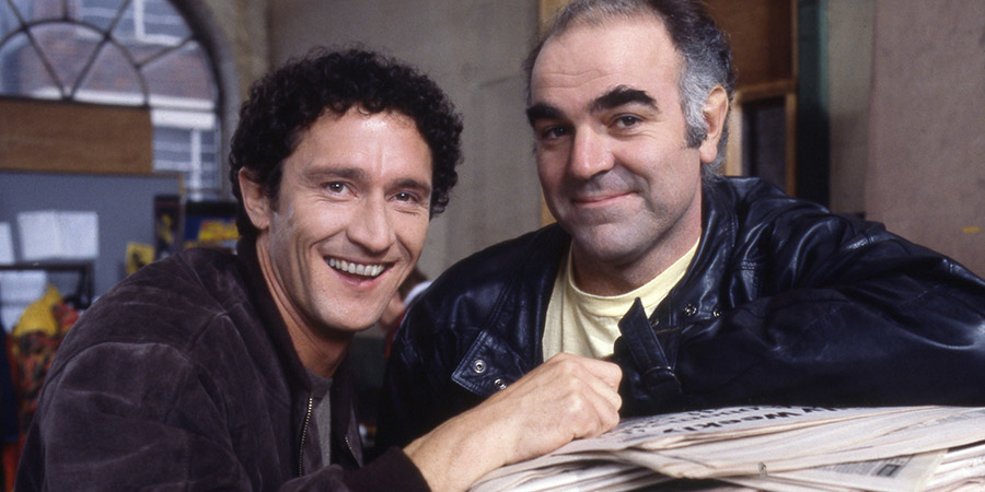 Lazarus & Dingwall. Image shows from L to R: Mark Dingwall (Mark Arden), Steve Lazarus (Stephen Frost). Copyright: BBC. Lazarus & Dingwall. Image shows from L to R: Mark Dingwall (Mark Arden), Steve Lazarus (Stephen Frost). Copyright: BBC.