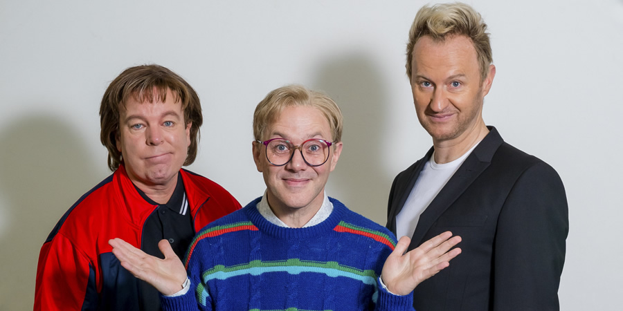 The League Of Gentlemen. Image shows from L to R: Dave Parkes (Steve Pemberton), Ollie Plimsolls (Reece Shearsmith), Phil Proctor (Mark Gatiss). Copyright: BBC. The League Of Gentlemen. Image shows from L to R: Dave Parkes (Steve Pemberton), Ollie Plimsolls (Reece Shearsmith), Phil Proctor (Mark Gatiss). Copyright: BBC.