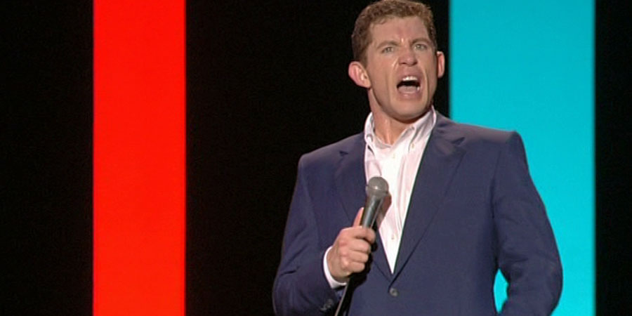 Lee Evans: Wired And Wonderful - Live At Wembley. Lee Evans. Copyright: Little Mo Films. Lee Evans: Wired And Wonderful - Live At Wembley. Lee Evans. Copyright: Little Mo Films.
