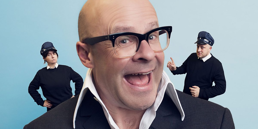 Life On Egg. Image shows from L to R: Ann (Karen Bartke), Harry (Harry Hill), Peter (Marek Larwood). Copyright: BBC. Life On Egg. Image shows from L to R: Ann (Karen Bartke), Harry (Harry Hill), Peter (Marek Larwood). Copyright: BBC.