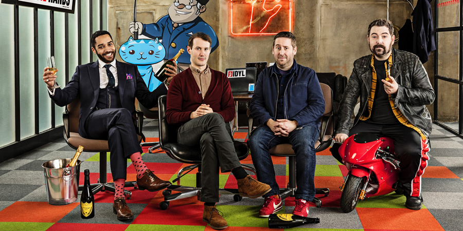 Loaded. Image shows from L to R: Leon (Samuel Anderson), Ewan (Jonny Sweet), Josh (Jim Howick), Watto (Nick Helm). Loaded. Image shows from L to R: Leon (Samuel Anderson), Ewan (Jonny Sweet), Josh (Jim Howick), Watto (Nick Helm).