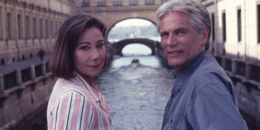 Love Hurts. Image shows from L to R: Tessa Piggott (Zoë Wanamaker), Frank Carver (Adam Faith). Love Hurts. Image shows from L to R: Tessa Piggott (Zoë Wanamaker), Frank Carver (Adam Faith).