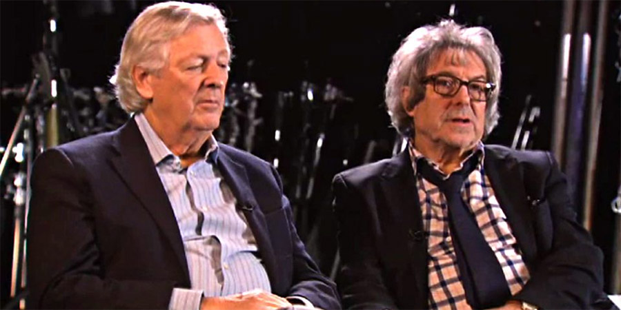 Mark Lawson Talks To Clement & La Frenais. Image shows from L to R: Dick Clement, Ian La Frenais. Copyright: BBC. Mark Lawson Talks To Clement & La Frenais. Image shows from L to R: Dick Clement, Ian La Frenais. Copyright: BBC.