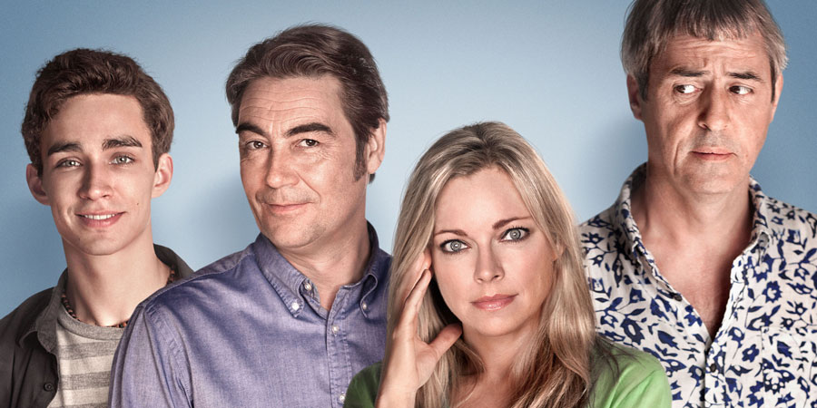 Me And Mrs Jones. Image shows from L to R: Billy (Robert Sheehan), Tom Marshall (Nathaniel Parker), Gemma Jones (Sarah Alexander), Jason Jones (Neil Morrissey). Me And Mrs Jones. Image shows from L to R: Billy (Robert Sheehan), Tom Marshall (Nathaniel Parker), Gemma Jones (Sarah Alexander), Jason Jones (Neil Morrissey).