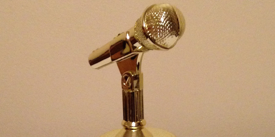 Midlands Comedy Awards trophy. Midlands Comedy Awards trophy.