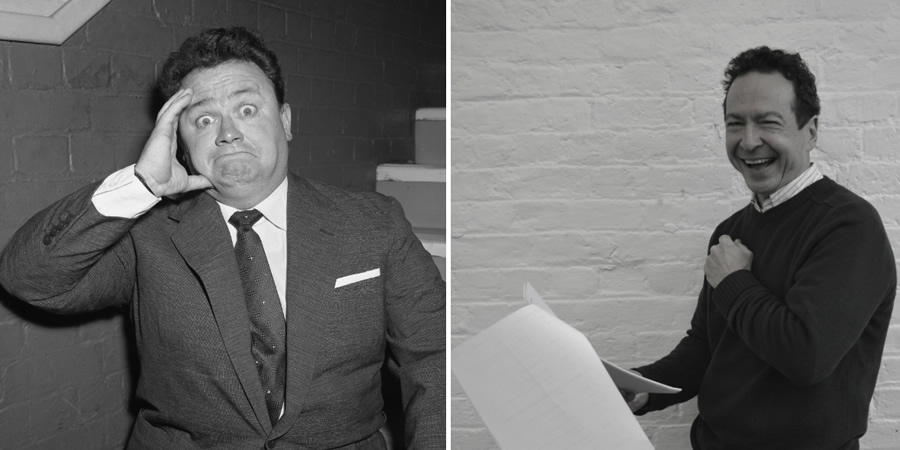 Image shows from L to R: Harry Secombe, Andrew Secombe. Copyright: BBC. Image shows from L to R: Harry Secombe, Andrew Secombe. Copyright: BBC.