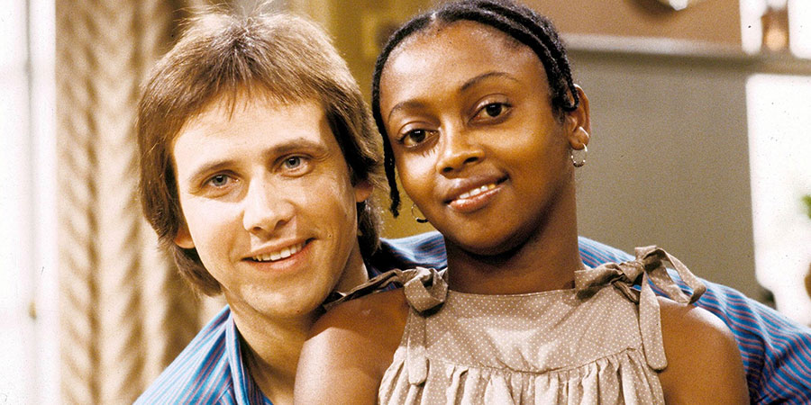 Mixed Blessings. Image shows from L to R: Thomas Simpson (Christopher Blake), Susan Lambert/Simpson (Muriel Odunton). Copyright: London Weekend Television. Mixed Blessings. Image shows from L to R: Thomas Simpson (Christopher Blake), Susan Lambert/Simpson (Muriel Odunton). Copyright: London Weekend Television.