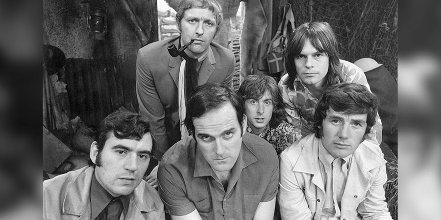 Monty Python's Flying Circus. Image shows from L to R: Terry Jones, Graham Chapman, John Cleese, Eric Idle, Terry Gilliam, Michael Palin. Copyright: Python (Monty) Pictures Ltd. Monty Python's Flying Circus. Image shows from L to R: Terry Jones, Graham Chapman, John Cleese, Eric Idle, Terry Gilliam, Michael Palin. Copyright: Python (Monty) Pictures Ltd.