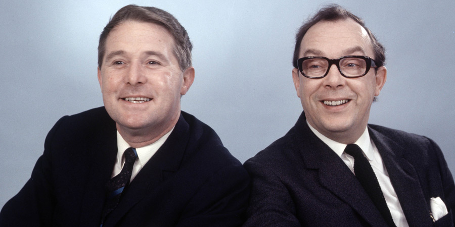 Miranda: Morecambe & Wise And Me. Image shows from L to R: Ernie Wise, Eric Morecambe. Copyright: ITV. Miranda: Morecambe & Wise And Me. Image shows from L to R: Ernie Wise, Eric Morecambe. Copyright: ITV.
