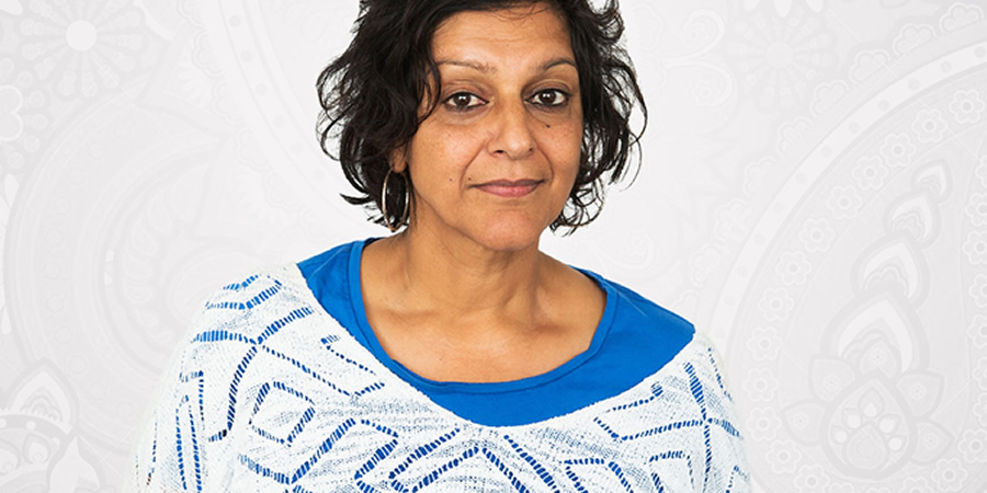 Mrs Sidhu Investigates. Mrs Sidhu (Meera Syal). Copyright: ABsoLuTeLy Productions. Mrs Sidhu Investigates. Mrs Sidhu (Meera Syal). Copyright: ABsoLuTeLy Productions.