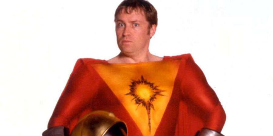My Hero. George Sunday (Ardal O'Hanlon). Copyright: Big Bear Films. My Hero. George Sunday (Ardal O'Hanlon). Copyright: Big Bear Films.