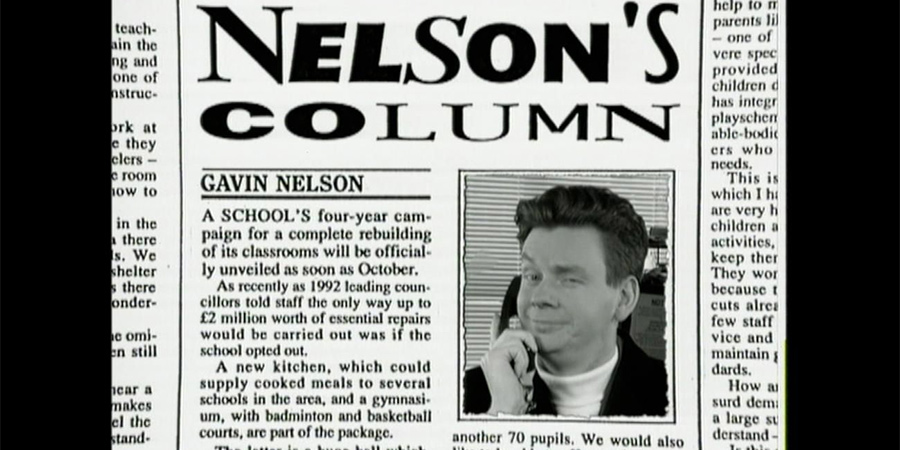 Nelson's Column. Gavin (John Gordon Sinclair). Copyright: BBC. Nelson's Column. Gavin (John Gordon Sinclair). Copyright: BBC.