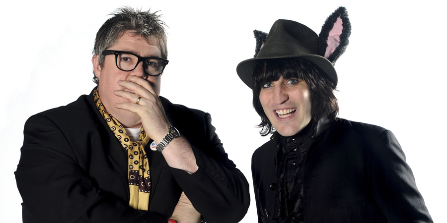 Never Mind The Buzzcocks. Image shows from L to R: Phill Jupitus, Noel Fielding. Never Mind The Buzzcocks. Image shows from L to R: Phill Jupitus, Noel Fielding.