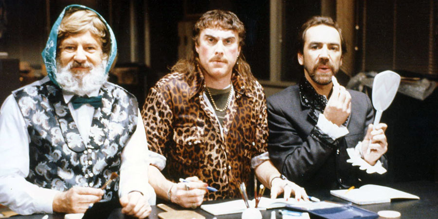 Nightingales. Image shows from L to R: Sarge (James Ellis), Bell (David Threlfall), Carter (Robert Lindsay). Nightingales. Image shows from L to R: Sarge (James Ellis), Bell (David Threlfall), Carter (Robert Lindsay).