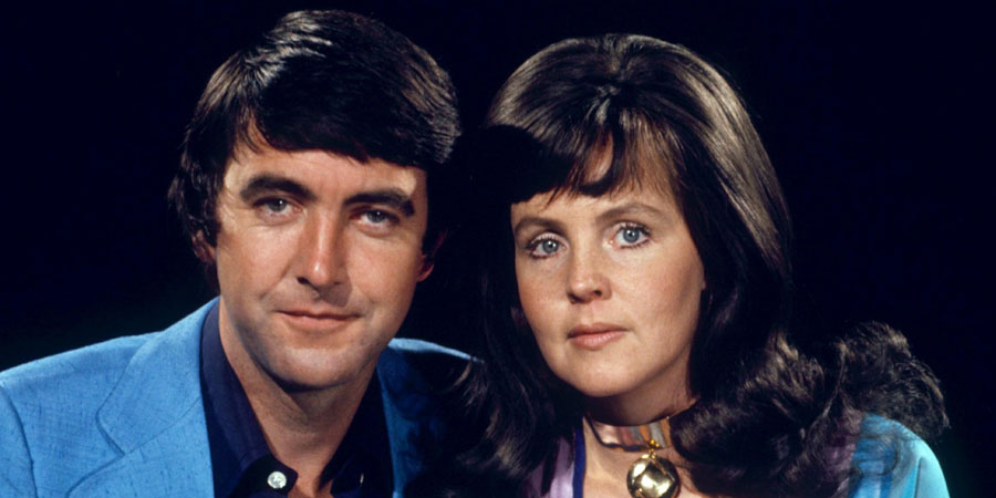 No - Honestly. Image shows from L to R: Charles Danby (C.D.) (John Alderton), Clara (Pauline Collins). Copyright: London Weekend Television. No - Honestly. Image shows from L to R: Charles Danby (C.D.) (John Alderton), Clara (Pauline Collins). Copyright: London Weekend Television.