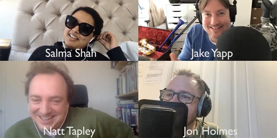 Now Wash Your Hands. Image shows from L to R: Salma Shah, Nathaniel Tapley, Jake Yapp, Jon Holmes. Now Wash Your Hands. Image shows from L to R: Salma Shah, Nathaniel Tapley, Jake Yapp, Jon Holmes.