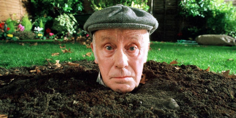 One Foot In The Grave. Victor Meldrew (Richard Wilson). Copyright: BBC. One Foot In The Grave. Victor Meldrew (Richard Wilson). Copyright: BBC.