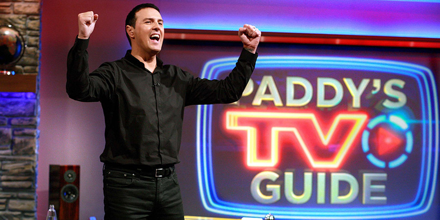 Paddy's TV Guide. Paddy McGuinness. Copyright: ITV Studios. Paddy's TV Guide. Paddy McGuinness. Copyright: ITV Studios.