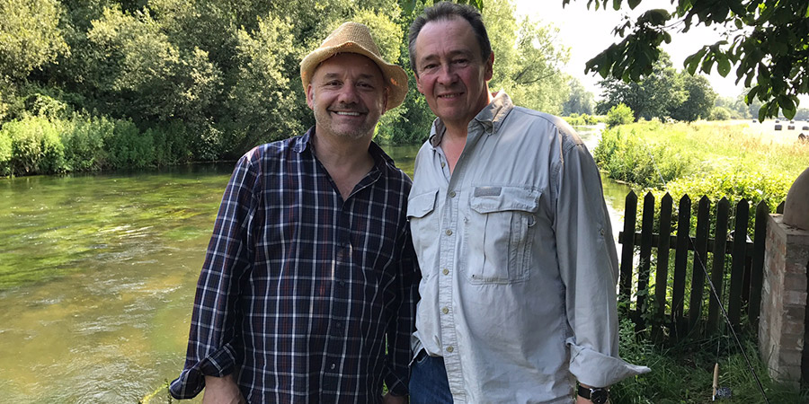 Paul And Bob Go Fishing. Image shows from L to R: Bob Mortimer, Paul Whitehouse. Copyright: Owl Power. Paul And Bob Go Fishing. Image shows from L to R: Bob Mortimer, Paul Whitehouse. Copyright: Owl Power.