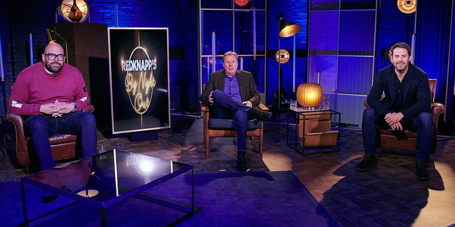 Redknapp's Big Night Out. Image shows from L to R: Tom Davis, Harry Redknapp. Redknapp's Big Night Out. Image shows from L to R: Tom Davis, Harry Redknapp.