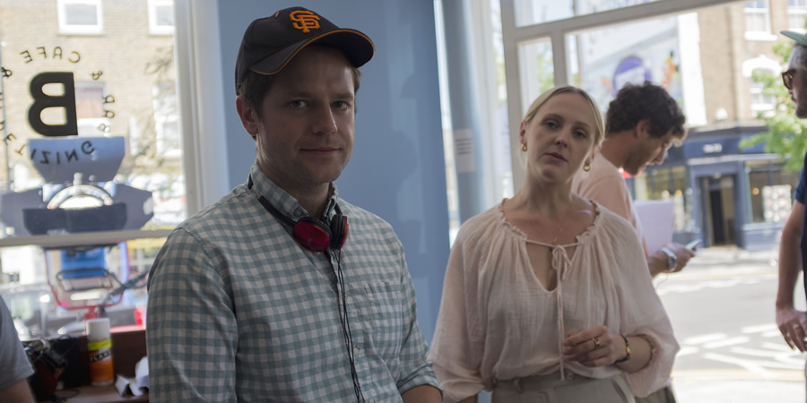 Regular. Image shows from L to R: David Elms, Barista (Laura Marling). Regular. Image shows from L to R: David Elms, Barista (Laura Marling).