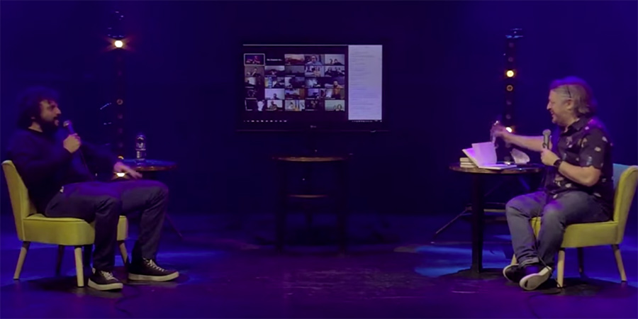Image shows from L to R: Nish Kumar, Richard Herring. Image shows from L to R: Nish Kumar, Richard Herring.