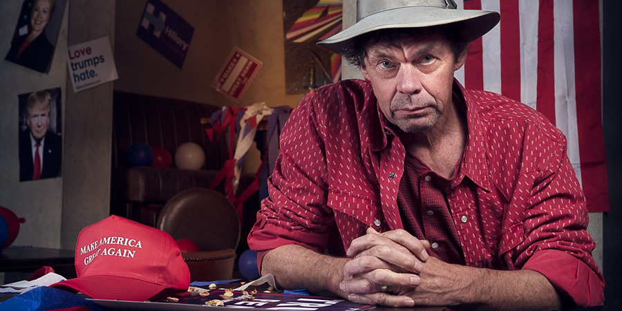 Rich Hall's (US) Breakdown. Rich Hall. Copyright: BBC. Rich Hall's (US) Breakdown. Rich Hall. Copyright: BBC.