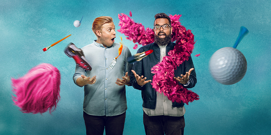 Rob And Romesh Vs. Image shows from L to R: Rob Beckett, Romesh Ranganathan. Copyright: CPL Productions. Rob And Romesh Vs. Image shows from L to R: Rob Beckett, Romesh Ranganathan. Copyright: CPL Productions.