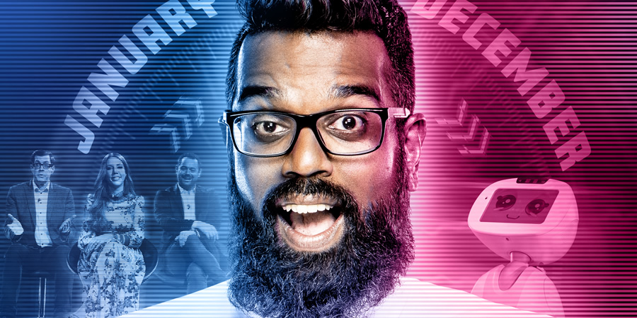 Romesh's Look Back To The Future. Romesh Ranganathan. Copyright: Hungry Bear Media. Romesh's Look Back To The Future. Romesh Ranganathan. Copyright: Hungry Bear Media.