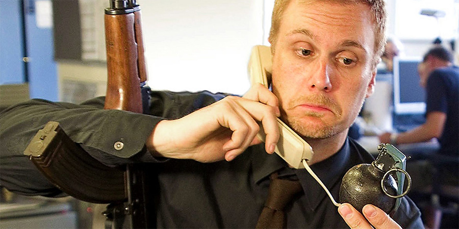 Safety Catch. Simon McGrath (Darren Boyd). Copyright: BBC. Safety Catch. Simon McGrath (Darren Boyd). Copyright: BBC.