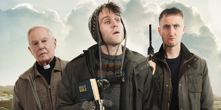 Say Your Prayers. Image shows from L to R: Father Enoch (Derek Jacobi), Tim (Harry Melling), Vic (Tom Brooke). Say Your Prayers. Image shows from L to R: Father Enoch (Derek Jacobi), Tim (Harry Melling), Vic (Tom Brooke).