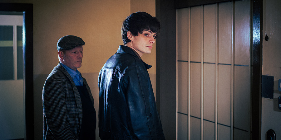 Schemers. Image shows from L to R: Wullie McClean (Kit Clark), Davie (Conor Berry). Schemers. Image shows from L to R: Wullie McClean (Kit Clark), Davie (Conor Berry).