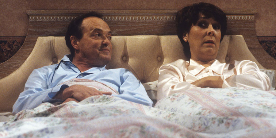 Second Thoughts. Image shows from L to R: Bill (James Bolam), Faith (Lynda Bellingham). Second Thoughts. Image shows from L to R: Bill (James Bolam), Faith (Lynda Bellingham).