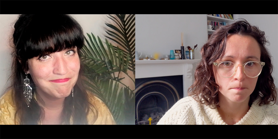 Self-Help. Image shows from L to R: Veronica Moses (Emma Richardson), Tricia Thornton (Sally Paffett). Self-Help. Image shows from L to R: Veronica Moses (Emma Richardson), Tricia Thornton (Sally Paffett).