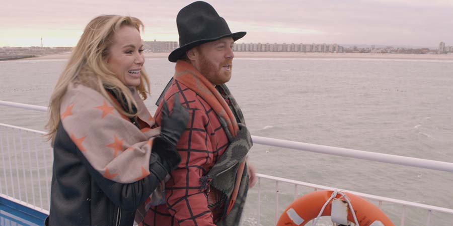 Shopping With Keith Lemon. Image shows from L to R: Amanda Holden, Leigh Francis. Copyright: Talkback. Shopping With Keith Lemon. Image shows from L to R: Amanda Holden, Leigh Francis. Copyright: Talkback.