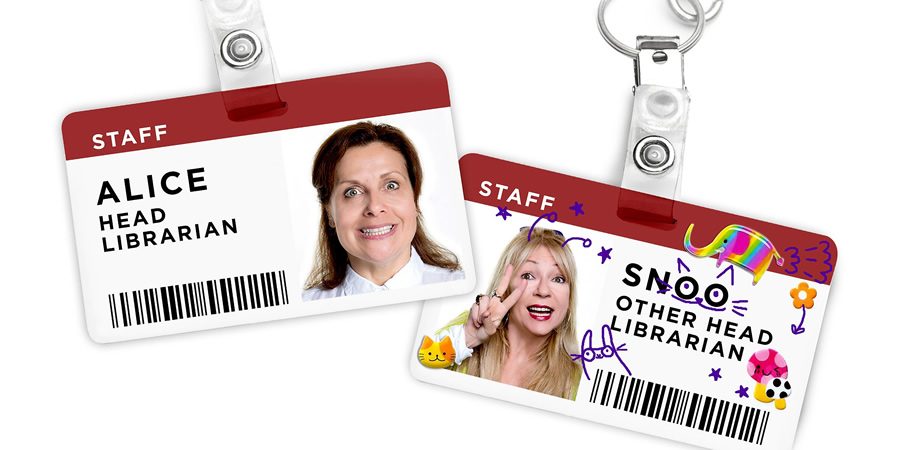 Shush!. Image shows from L to R: Alice (Rebecca Front), Snoo (Morwenna Banks). Copyright: Pozzitive Productions. Shush!. Image shows from L to R: Alice (Rebecca Front), Snoo (Morwenna Banks). Copyright: Pozzitive Productions.