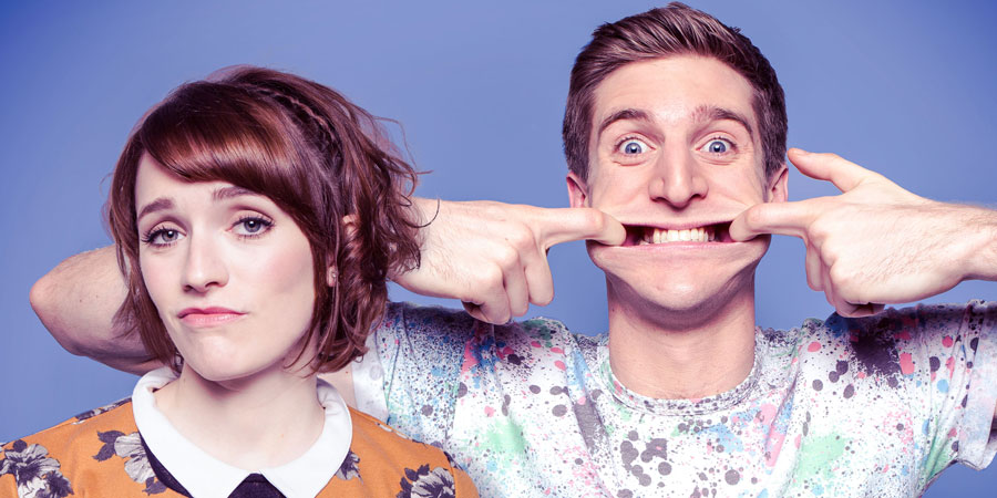 Siblings. Image shows from L to R: Hannah (Charlotte Ritchie), Dan (Tom Stourton). Copyright: Bwark Productions. Siblings. Image shows from L to R: Hannah (Charlotte Ritchie), Dan (Tom Stourton). Copyright: Bwark Productions.