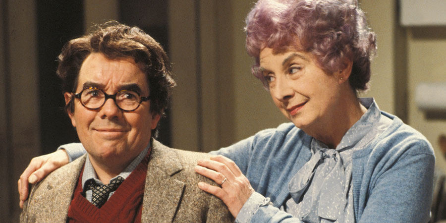 Sorry!. Image shows from L to R: Timothy Lumsden (Ronnie Corbett), Phyllis Lumsden (Barbara Lott). Copyright: BBC. Sorry!. Image shows from L to R: Timothy Lumsden (Ronnie Corbett), Phyllis Lumsden (Barbara Lott). Copyright: BBC.