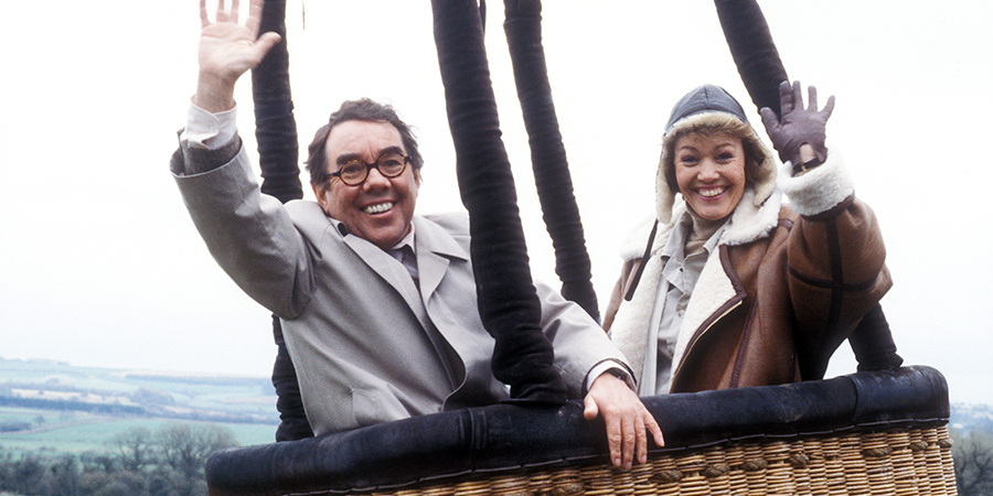 Sorry!. Image shows from L to R: Timothy Lumsden (Ronnie Corbett), Pippa (Bridget Brice). Copyright: BBC. Sorry!. Image shows from L to R: Timothy Lumsden (Ronnie Corbett), Pippa (Bridget Brice). Copyright: BBC.