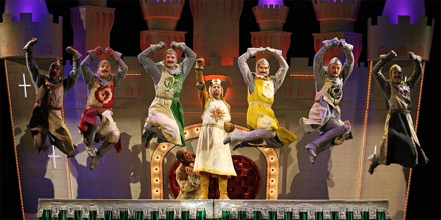Spamalot's dancing knights. Spamalot's dancing knights.