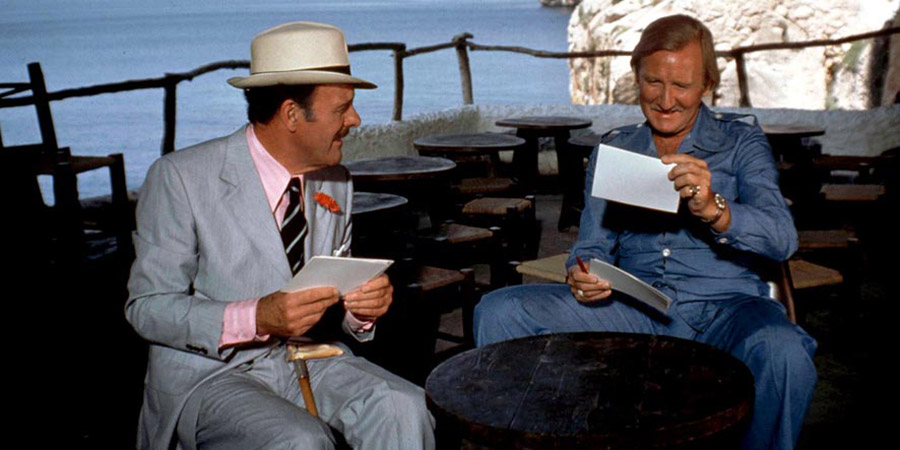 Spanish Fly. Image shows from L to R: Sir Percy de Courcy (Terry-Thomas), Mike Scott (Leslie Phillips). Copyright: Impact Quadrant-Quadrant Films. Spanish Fly. Image shows from L to R: Sir Percy de Courcy (Terry-Thomas), Mike Scott (Leslie Phillips). Copyright: Impact Quadrant-Quadrant Films.
