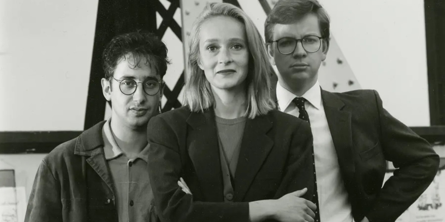A Stab In The Dark. Image shows from L to R: David Baddiel, Tracey MacLeod, Michael Gove. A Stab In The Dark. Image shows from L to R: David Baddiel, Tracey MacLeod, Michael Gove.