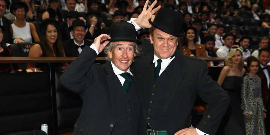 Stan & Ollie. Image shows from L to R: Stan Laurel (Steve Coogan), Oliver Hardy (John C. Reilly). Stan & Ollie. Image shows from L to R: Stan Laurel (Steve Coogan), Oliver Hardy (John C. Reilly).