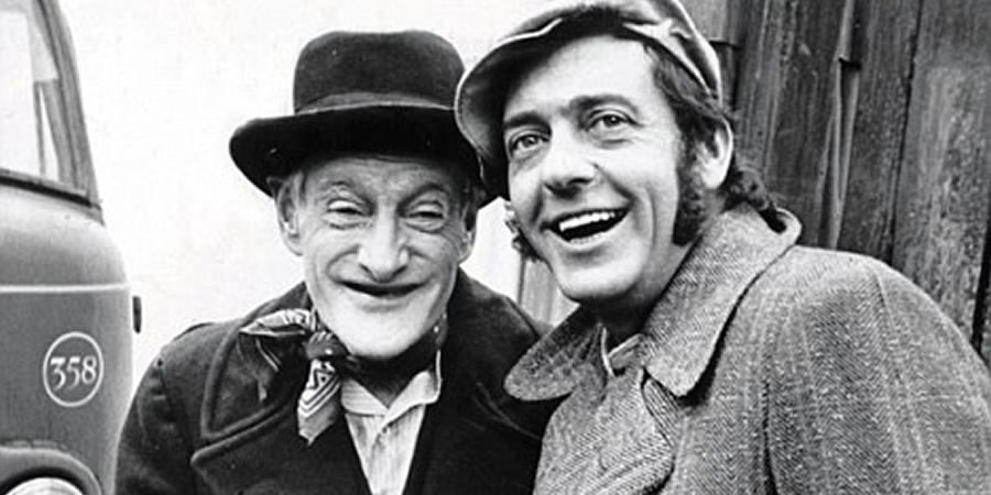 Steptoe And Son. Image shows from L to R: Albert Steptoe (Wilfrid Brambell), Harold Steptoe (Harry H. Corbett). Copyright: BBC. Steptoe And Son. Image shows from L to R: Albert Steptoe (Wilfrid Brambell), Harold Steptoe (Harry H. Corbett). Copyright: BBC.