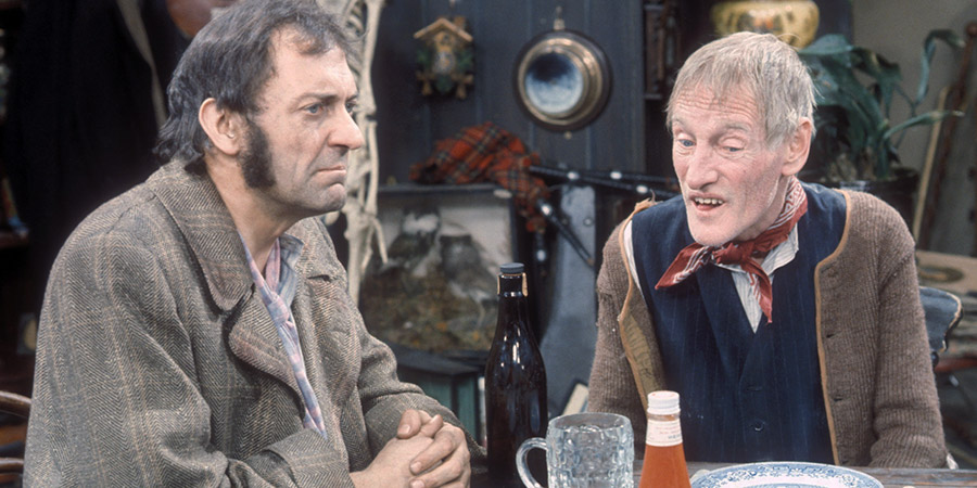 Steptoe And Son. Image shows from L to R: Harold Steptoe (Harry H. Corbett), Albert Steptoe (Wilfrid Brambell). Copyright: BBC. Steptoe And Son. Image shows from L to R: Harold Steptoe (Harry H. Corbett), Albert Steptoe (Wilfrid Brambell). Copyright: BBC.