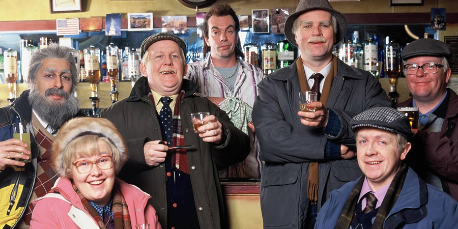 Still Game. Image shows from L to R: Navid Harrid (Sanjeev Kohli), Isa Drennan (Jane McCarry), Jack Jarvis (Ford Kiernan), Boaby (Gavin Mitchell), Victor McDade (Greg Hemphill), Tam Mullen (Mark Cox), Winston Ingram (Paul Riley). Still Game. Image shows from L to R: Navid Harrid (Sanjeev Kohli), Isa Drennan (Jane McCarry), Jack Jarvis (Ford Kiernan), Boaby (Gavin Mitchell), Victor McDade (Greg Hemphill), Tam Mullen (Mark Cox), Winston Ingram (Paul Riley).