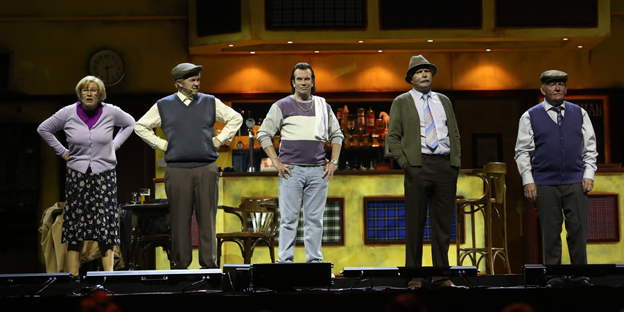 Still Game Live. Image shows from L to R: Isa Drennan (Jane McCarry), Tam Mullen (Mark Cox), Boaby (Gavin Mitchell), Victor McDade (Greg Hemphill), Jack Jarvis (Ford Kiernan). Still Game Live. Image shows from L to R: Isa Drennan (Jane McCarry), Tam Mullen (Mark Cox), Boaby (Gavin Mitchell), Victor McDade (Greg Hemphill), Jack Jarvis (Ford Kiernan).
