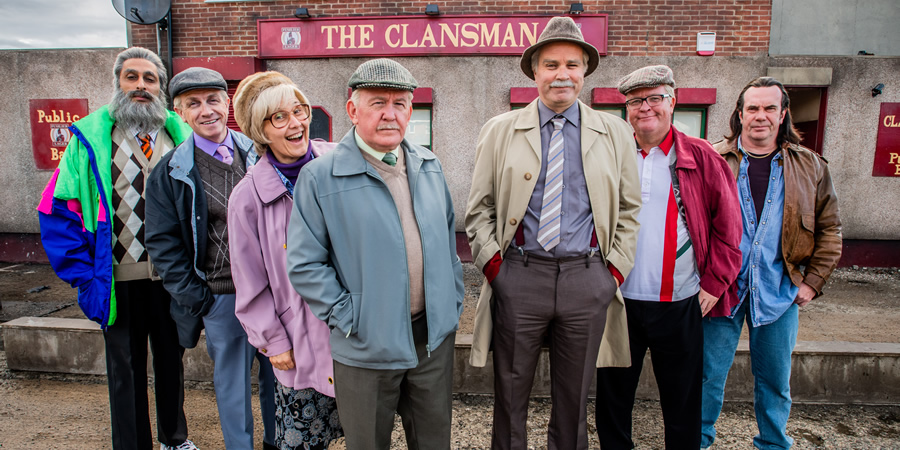 Still Game. Image shows from L to R: Navid Harrid (Sanjeev Kohli), Tam Mullen (Mark Cox), Isa Drennan (Jane McCarry), Jack Jarvis (Ford Kiernan), Victor McDade (Greg Hemphill), Winston Ingram (Paul Riley), Boabby (Gavin Mitchell). Still Game. Image shows from L to R: Navid Harrid (Sanjeev Kohli), Tam Mullen (Mark Cox), Isa Drennan (Jane McCarry), Jack Jarvis (Ford Kiernan), Victor McDade (Greg Hemphill), Winston Ingram (Paul Riley), Boabby (Gavin Mitchell).