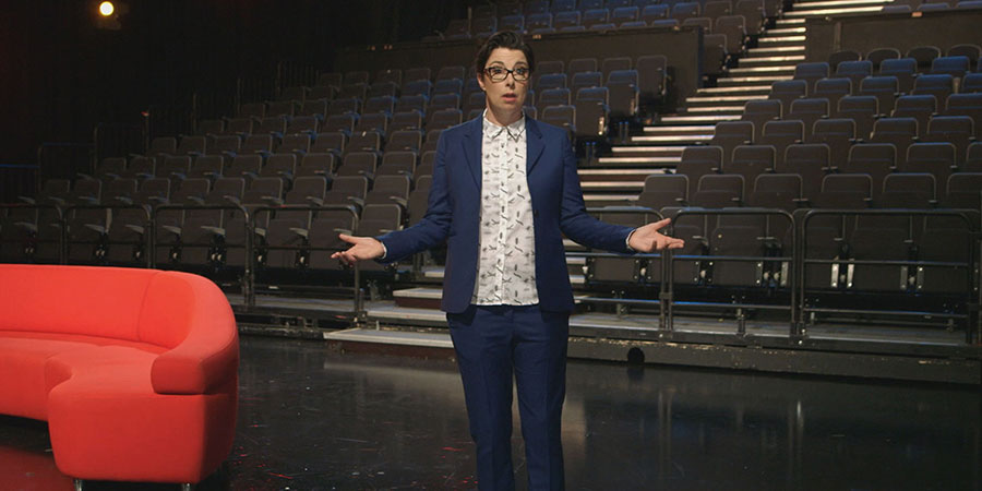Sue Perkins' Comedy Greats: The Entertainers. Sue Perkins. Copyright: ITN. Sue Perkins' Comedy Greats: The Entertainers. Sue Perkins. Copyright: ITN.