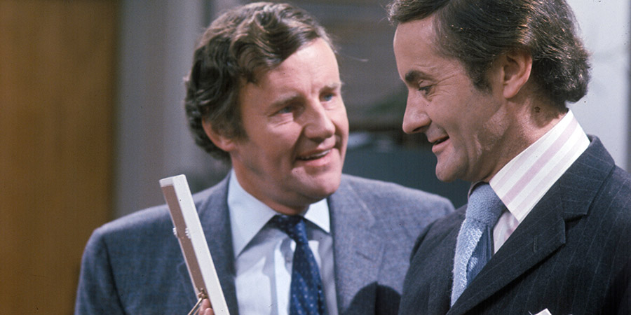 Swap You One Of These For One Of Those. Image shows from L to R: Henry Fairlane (Richard Briers), Roger Greasham (Henry McGee). Copyright: Yorkshire Television. Swap You One Of These For One Of Those. Image shows from L to R: Henry Fairlane (Richard Briers), Roger Greasham (Henry McGee). Copyright: Yorkshire Television.